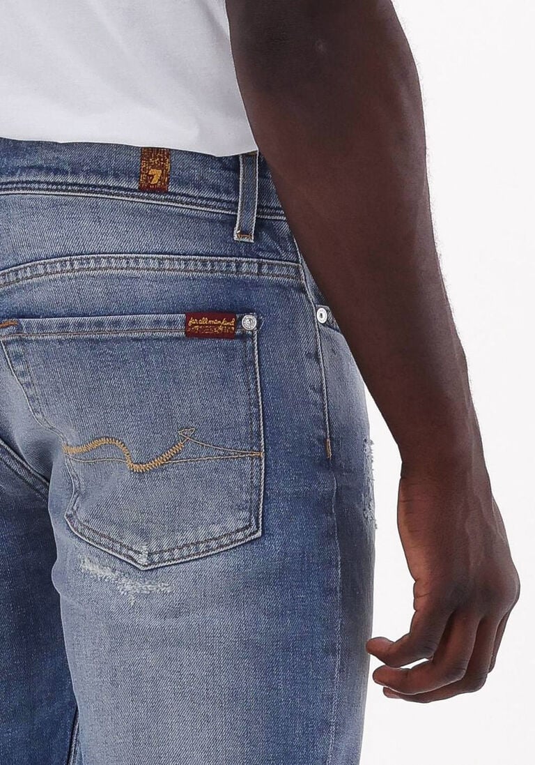 7 FOR ALL MANKIND donkerblauwe 7 for all mankind skinny jeans paxtyn special edition stretch tek intuitive