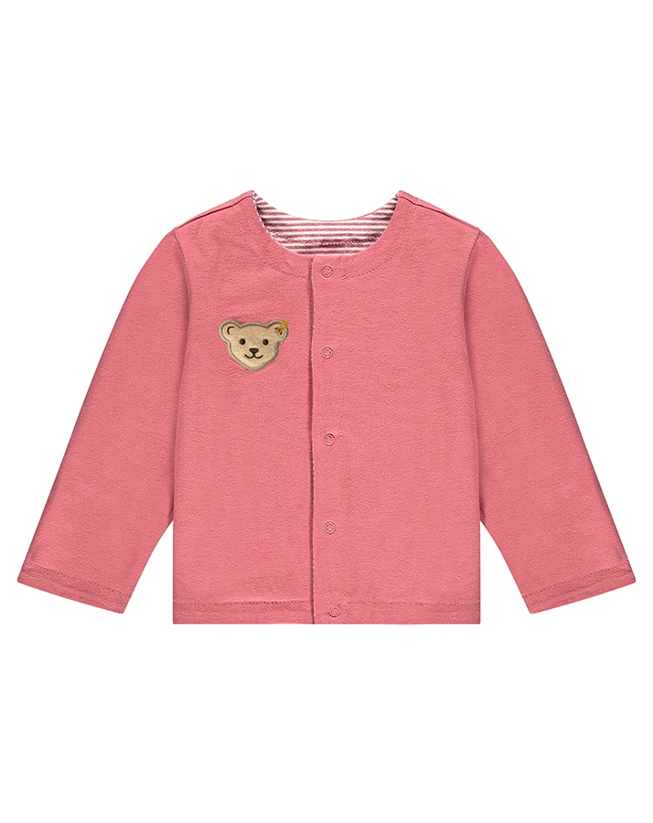 Wende-Sweatjacke BASIC LINE in beere