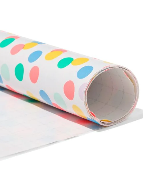 papier cadeau 200x70 pois