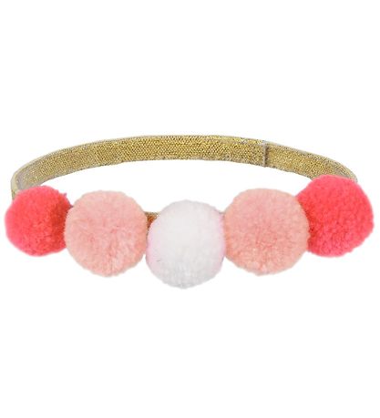 Meri Meri Kostüm - Stirnband m. Pompons - Pink