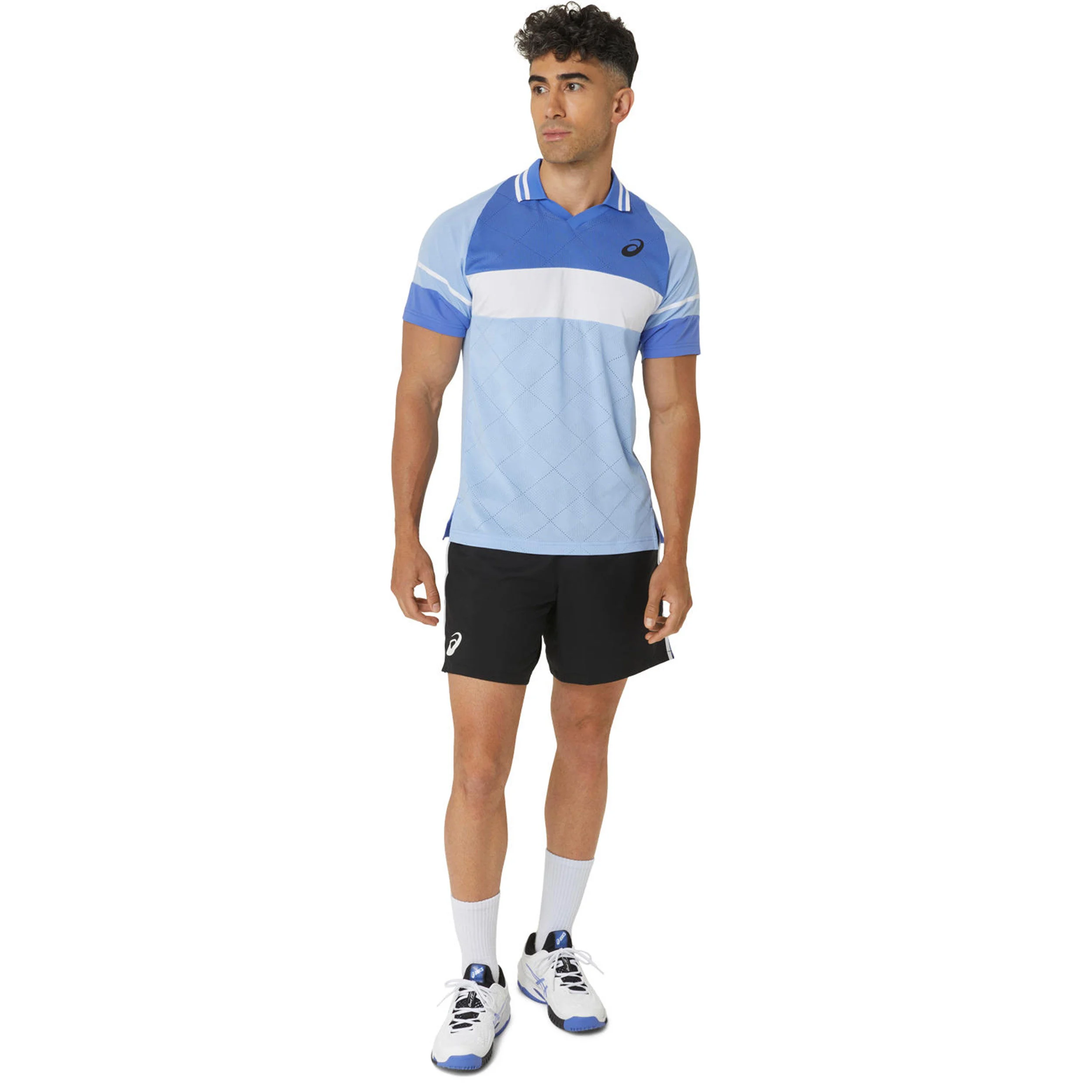ASICS Match 7in Shorts Hommes - Noir , Bleu