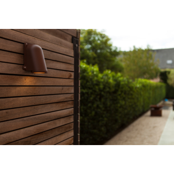 LUTEC wandlamp Ancor roestbruin 7W