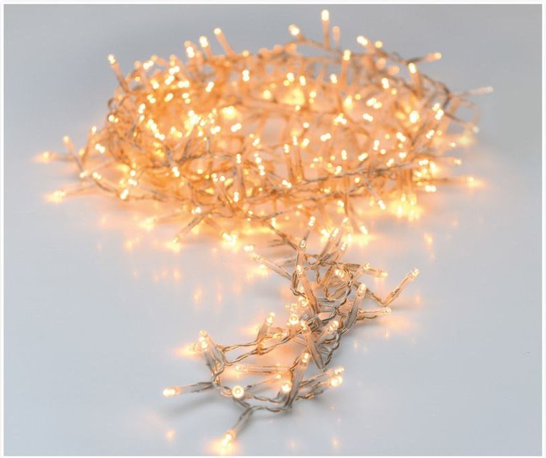 LED-verlichting - 120 LED - 9 meter - Warm wit - Transparant snoer