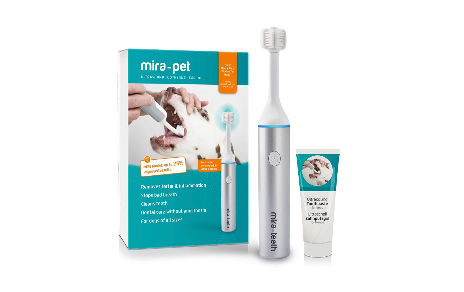 Ultraschallzahnbürste V2<br>Die Zahnbürste für Hunde