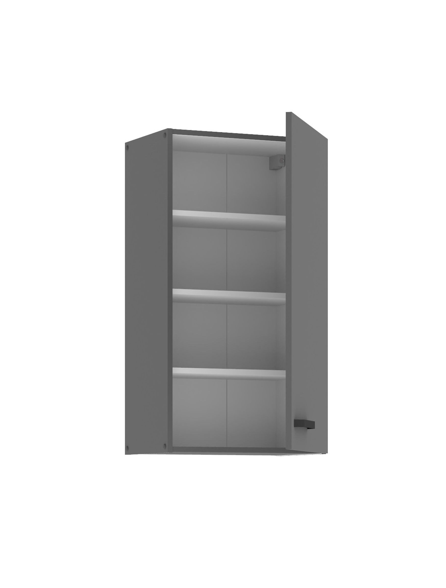 Küche NESSA Hängeschrank 50 cm Anthrazit Küchenzeile Küchenblock Einbauküche