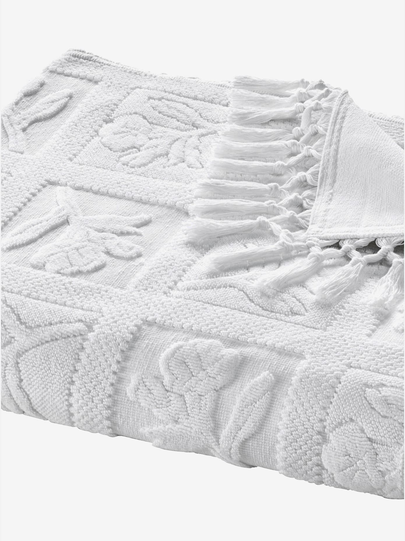 Plaid tissé en relief