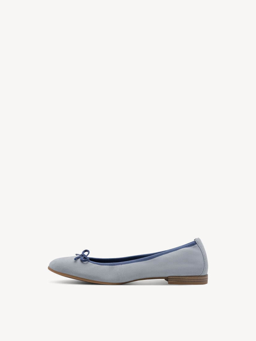 Leren Ballerina - blauw