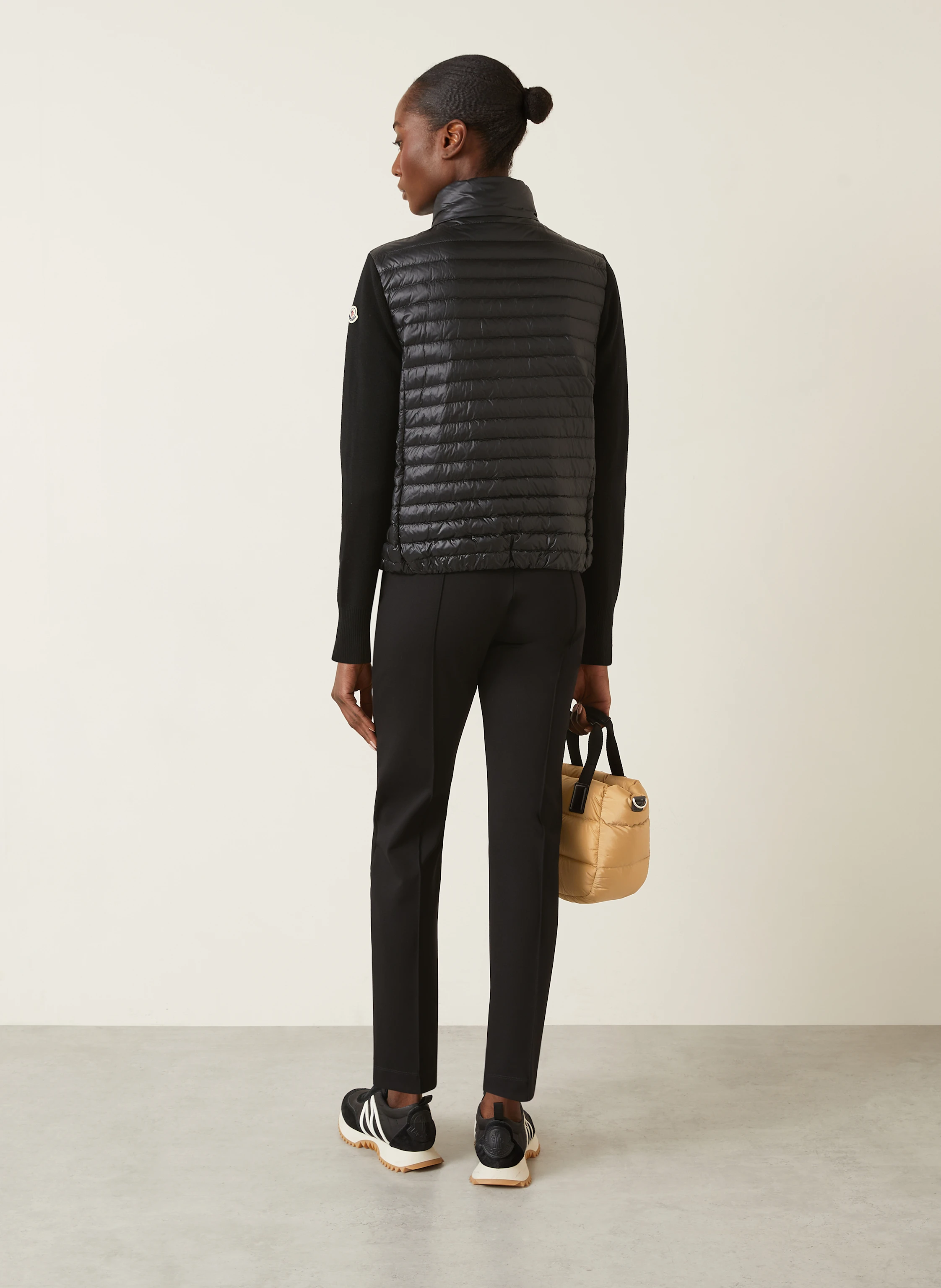 MONCLER Daunenjacke TRICOT im Materialmix