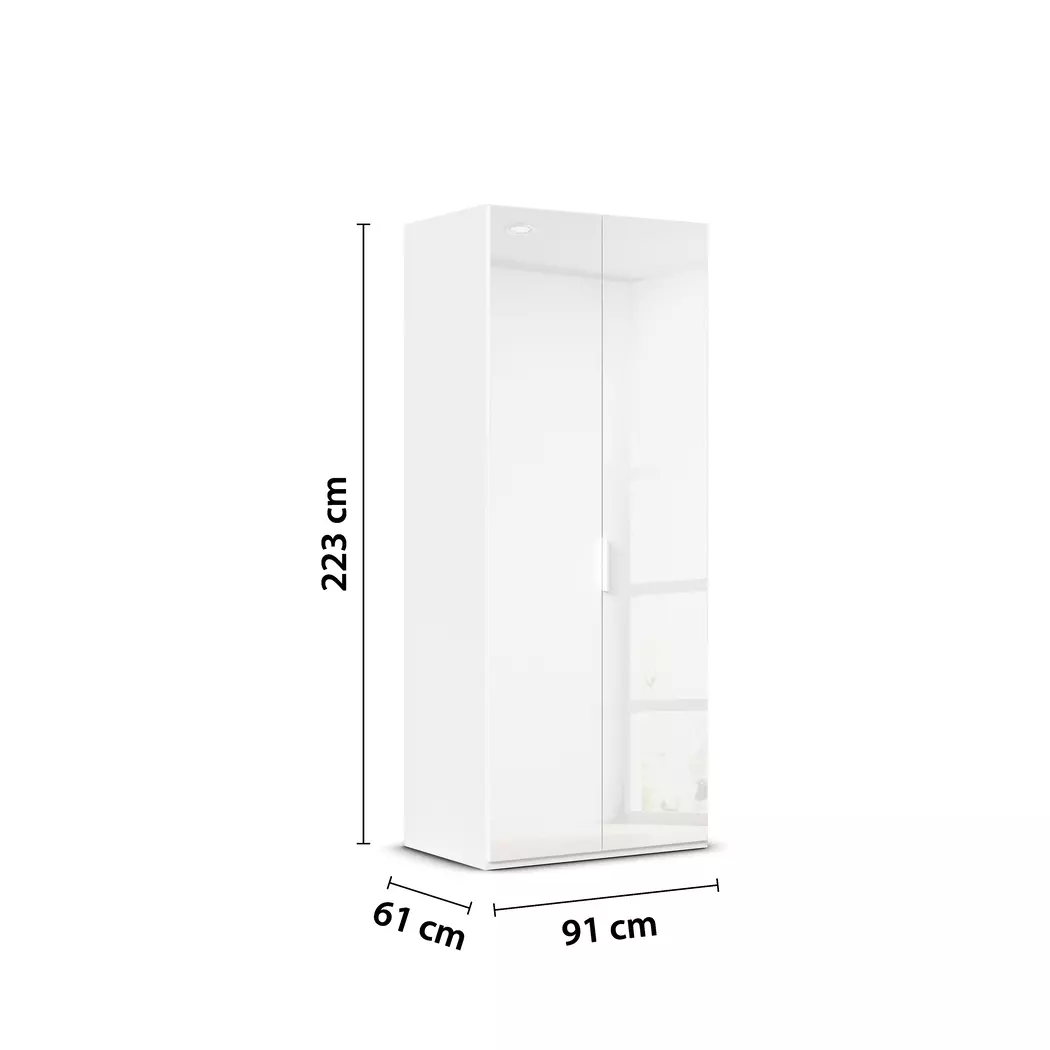 Kleiderschrank Vareno 90 x 222 cm