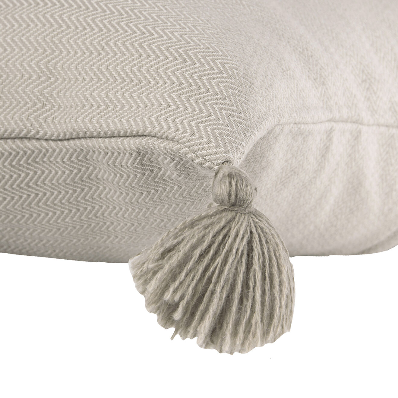 Febronie Housse de coussin unie taupe clair - 50x50 cm