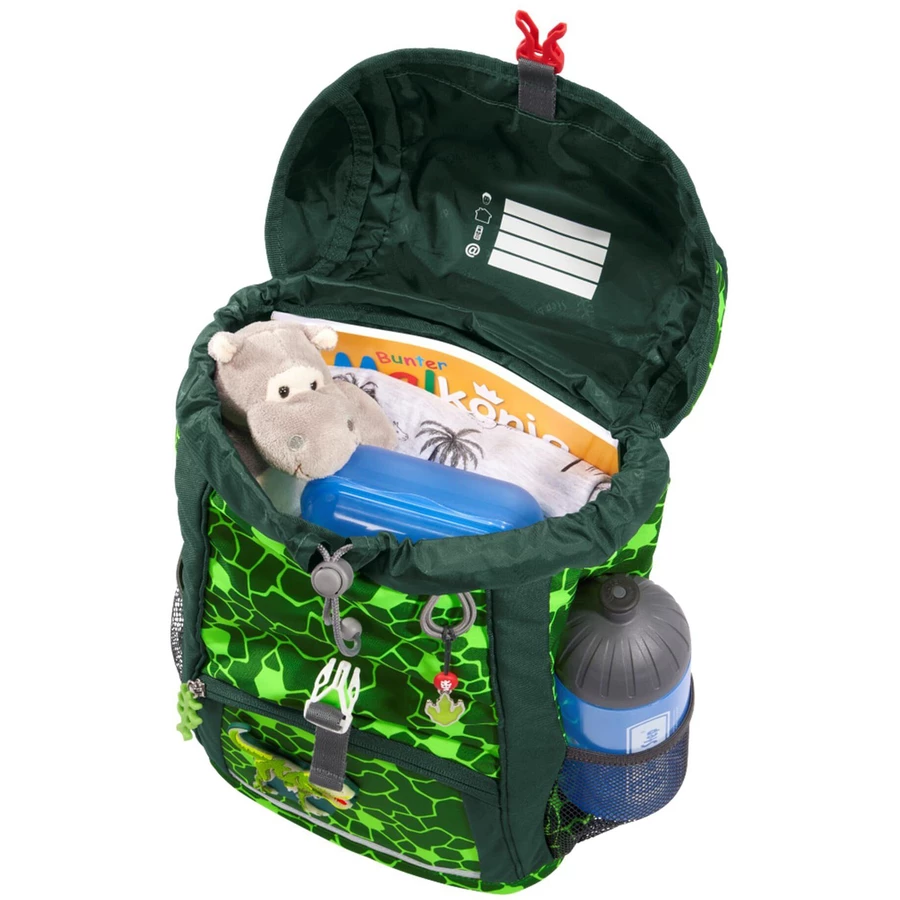 Step by Kid Shine Rucksack-Set 3 tlg. - inklusiv Sitzkissen 26 cm Dino Night Tyro