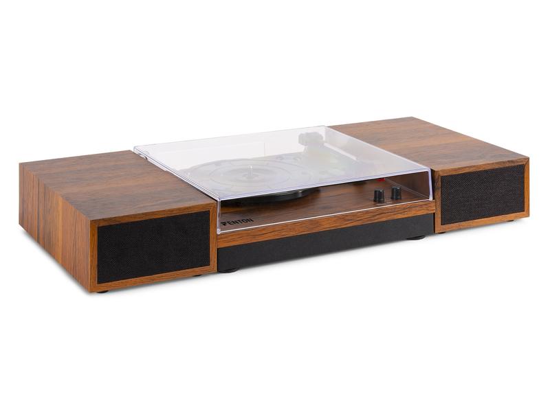 Fenton Plattenspieler Set RP165B Braun Plattenspieler Set mit Bluetooth