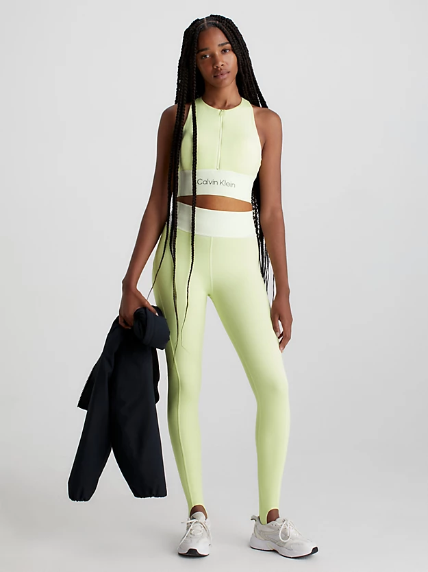 Calça legging de ginástica com estribo