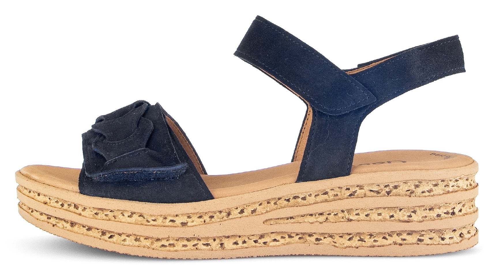 Gabor Keilsandalette  , Sommerschuh, Riemchensandale mit praktischen Klettverschlüssen