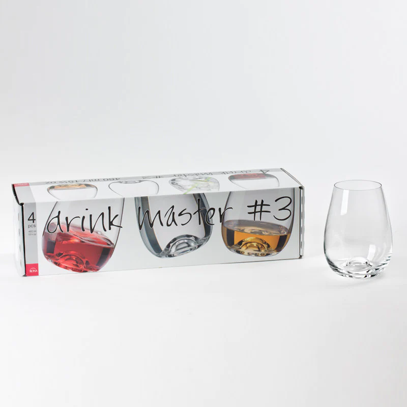 Boîte de 4 gobelets forme haute Drink Master 46 cl Rona