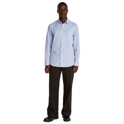 Chemise à manches longues homme Poplin Stripe CALVIN KLEIN