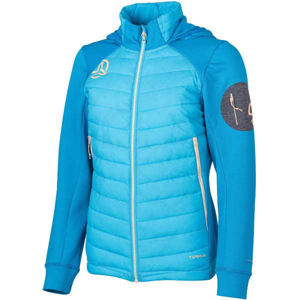 Doudoune randonnée TERNUA YUKKAN HYBRID HOOD JKT W FRESH OCEAN