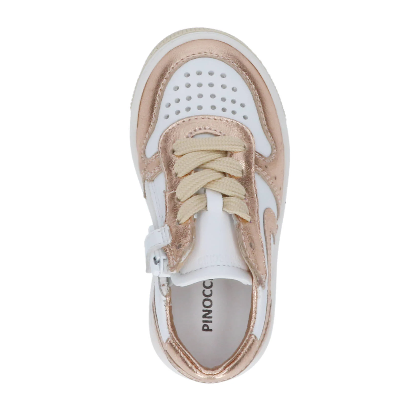 Pinocchio leren sneakers brons