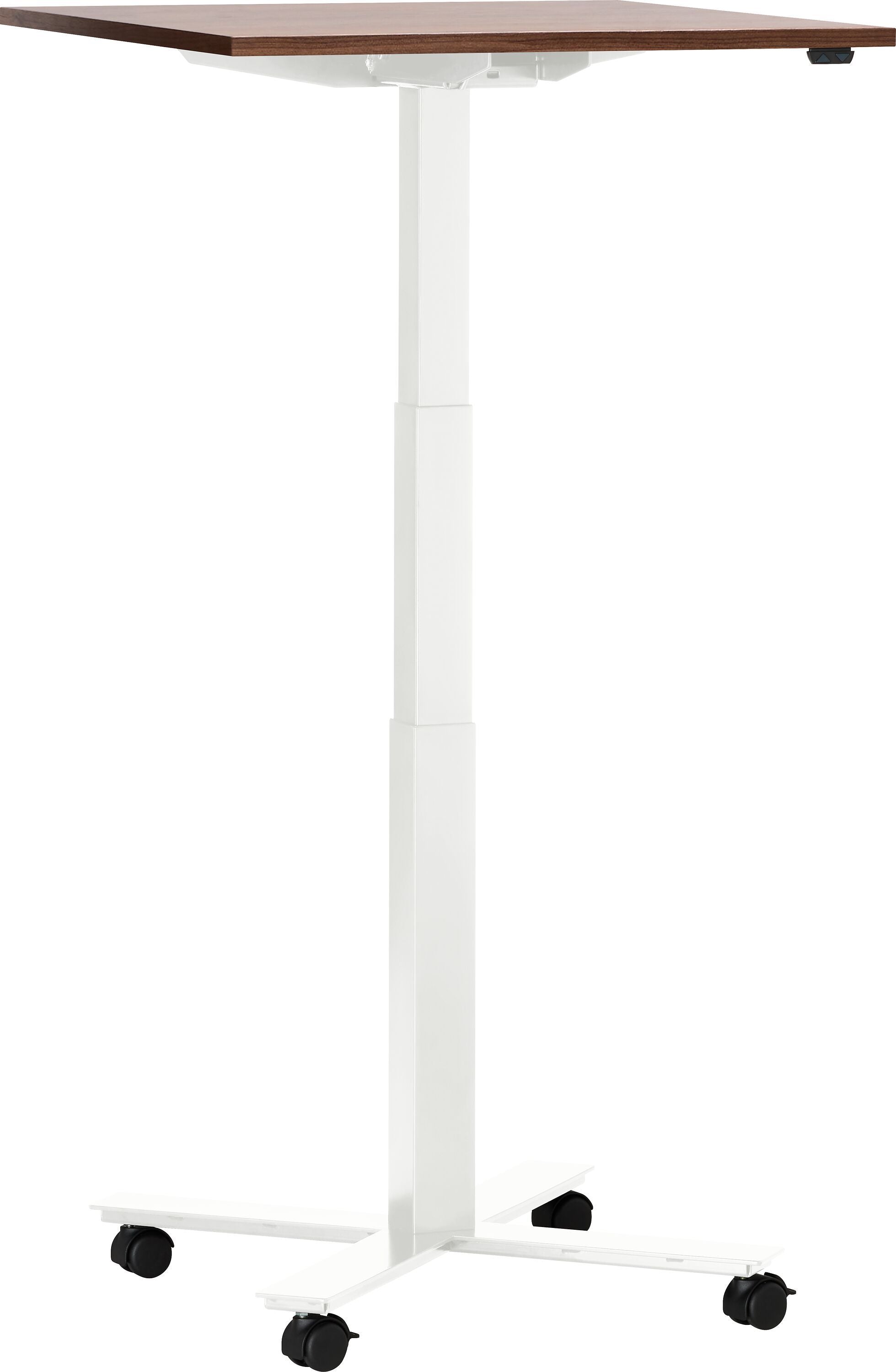 FLEXCUBE Besprechungstisch höhenverstellbar - Nussbaum / B: 70.0 cm x T: 70.0 cm x H: 66.5 cm