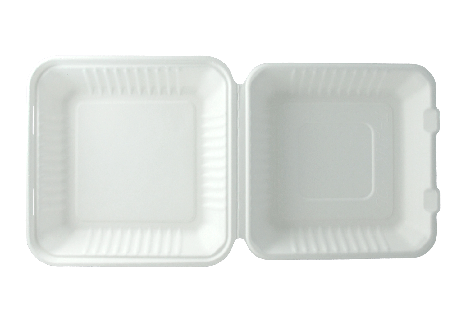 Menubox 1-vaks Middel suikerriet Plastic- en Pfas-vrij BIO