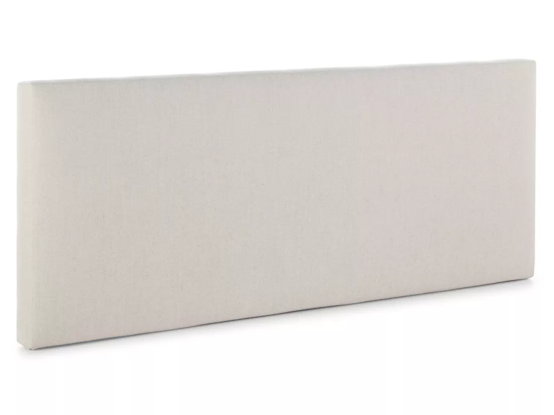 Tête de lit tapissée Tagomago 140x60 cm de Lin Naturel, 8 cm d'épaisseur