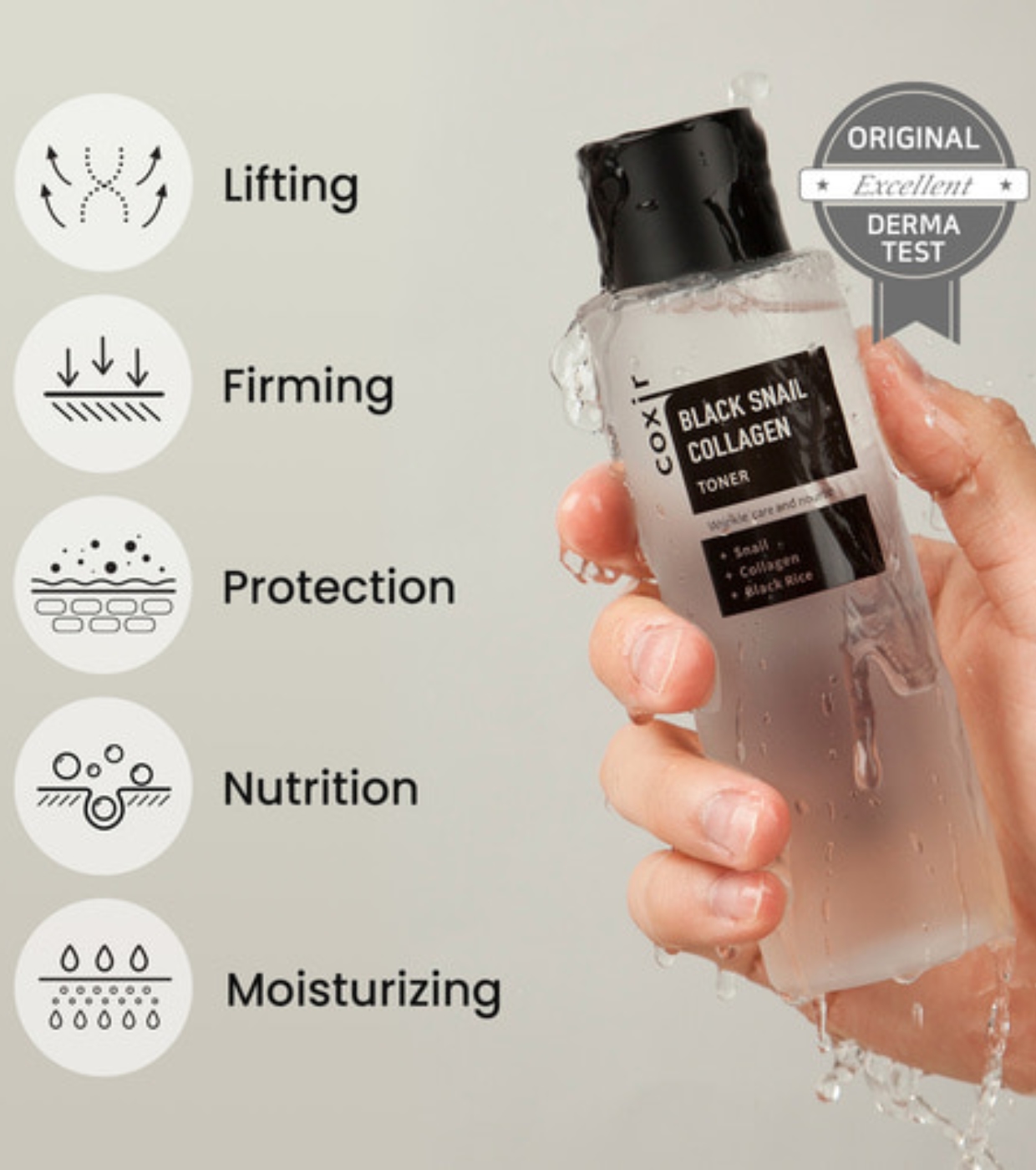 COXIR - Toner Black Snail Collagen