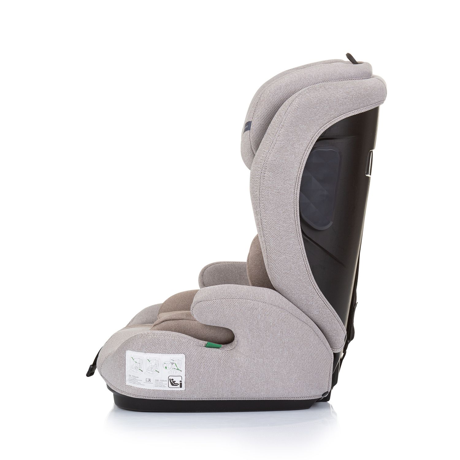 Chipolino Kindersitz Icon i-Size (76-150cm) Gruppe 2/3, Kopfstütze verstellbar beige