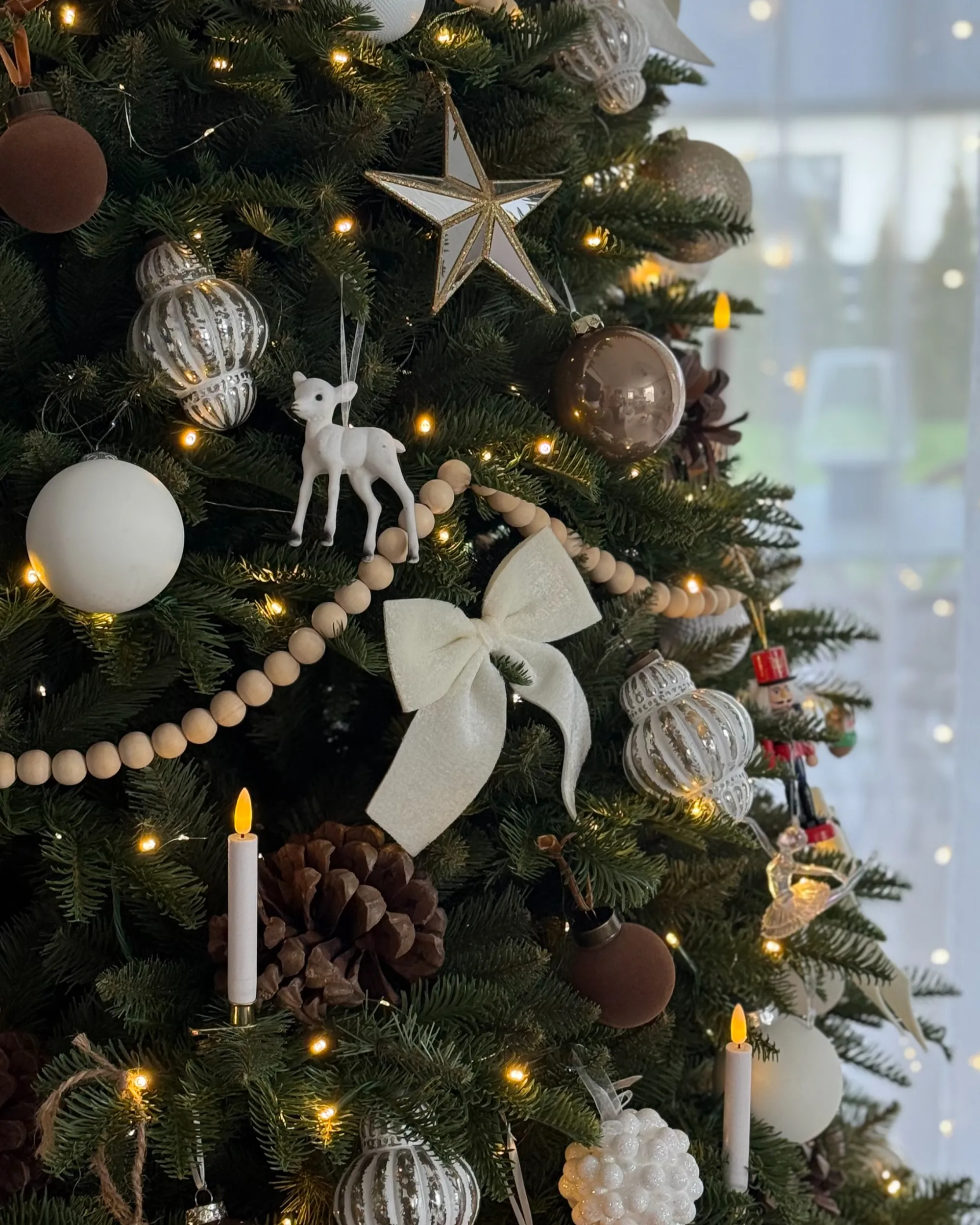 Set van 6 kerstballen CREMEUX Glas Zilver