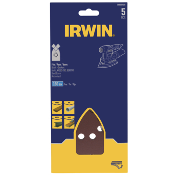 Irwin schuurvel voor B+D Multischuurmachine zelfklevend K180, 5 stuks