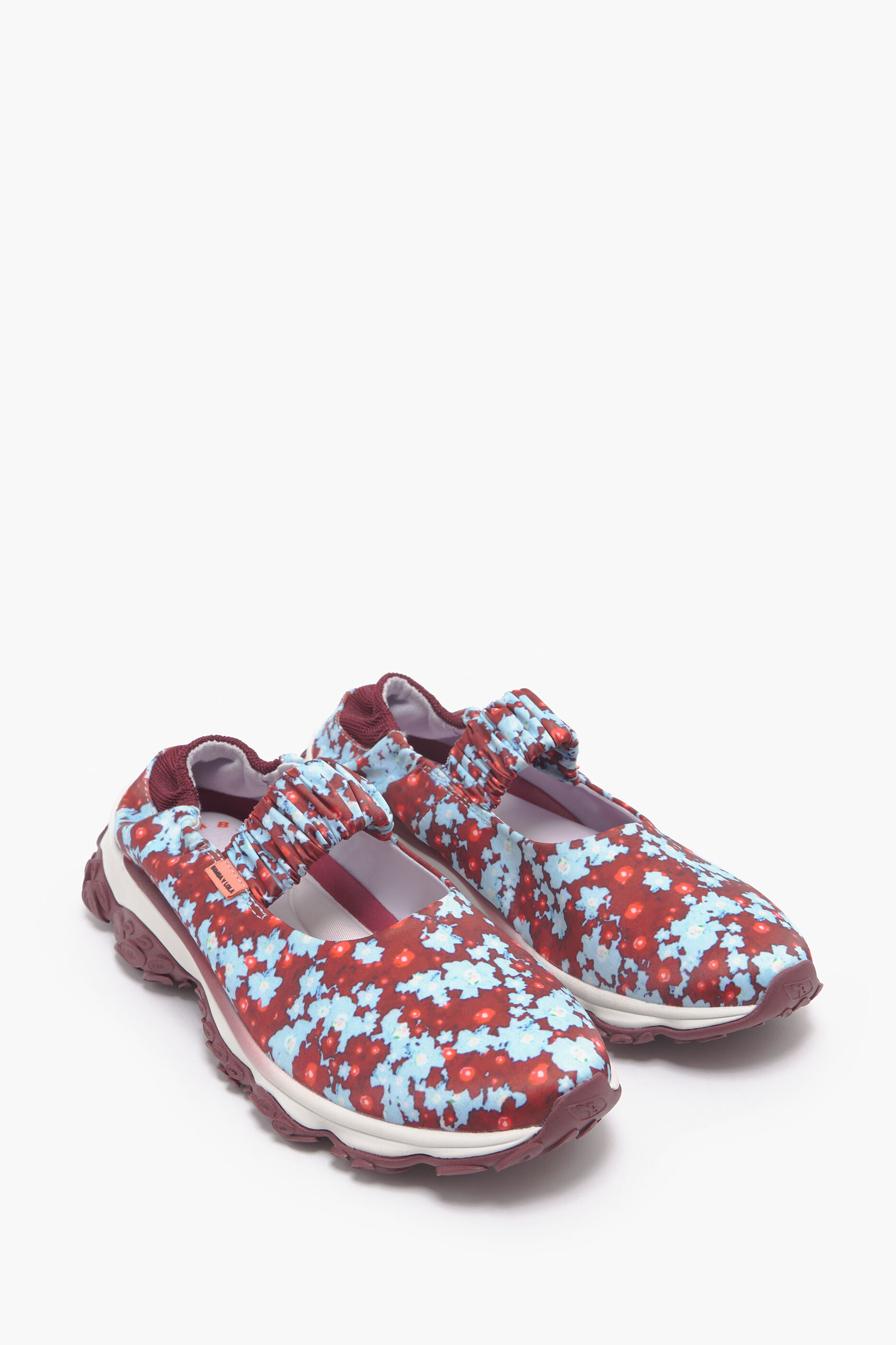 Corredora bailarina Pulpo Flowers Azul completo