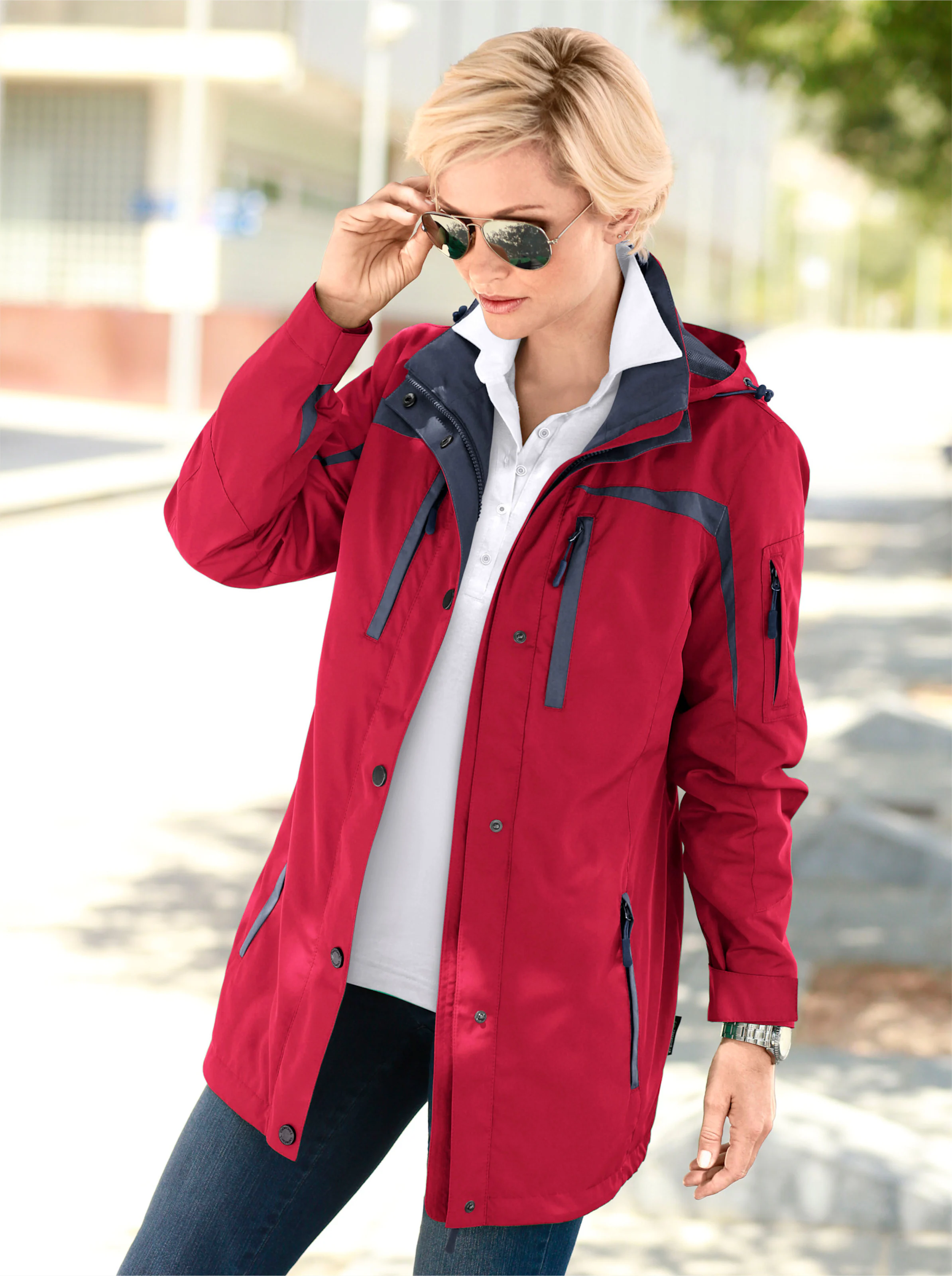 Funktionsjacke in rot