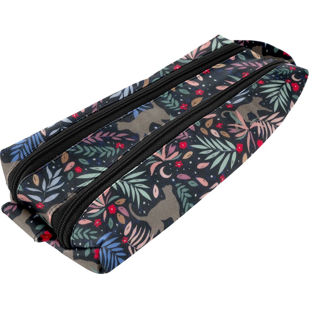 Trousse Double Compartiment Nuit Féline