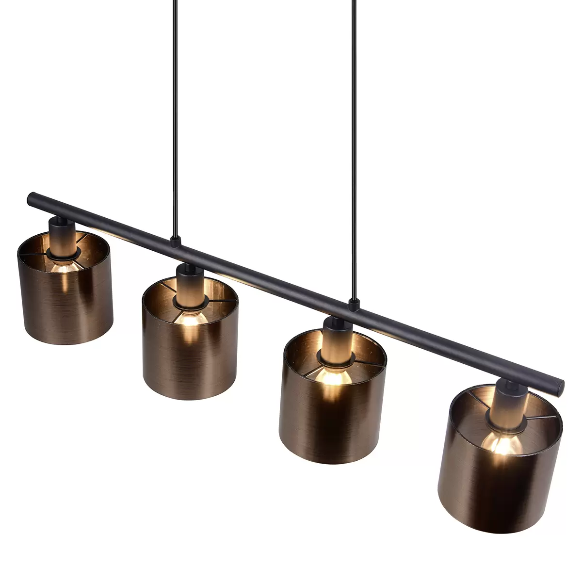 Pendelleuchte Jason cognac,gold