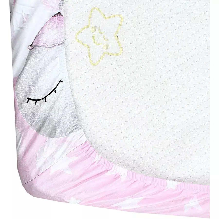 TupTam Baby Kinder Spannbettlaken 2er Pack rosagrau