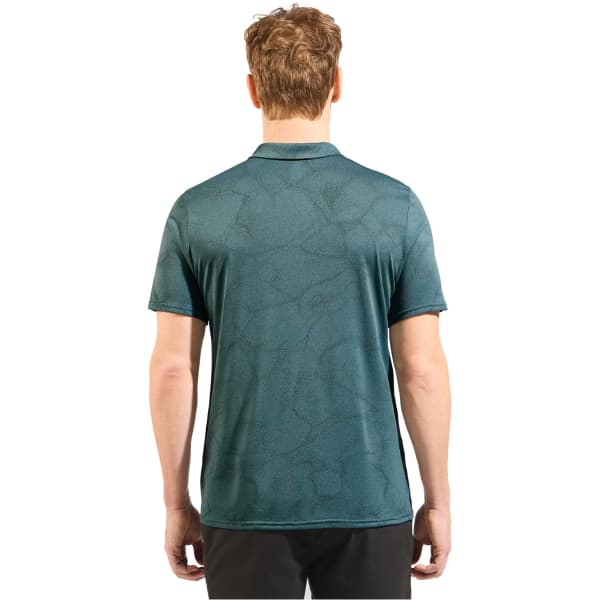 Polo randonnée ODLO ASCENT CHILLTEC POLO S/S DARK SLATE MELANGE