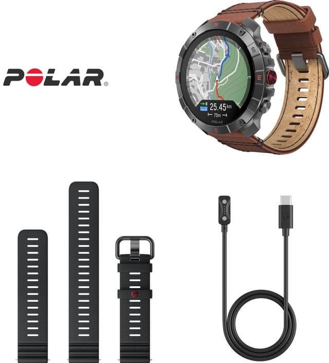 Polar Grit X2 Pro sportsur M-L (titanium/stål)