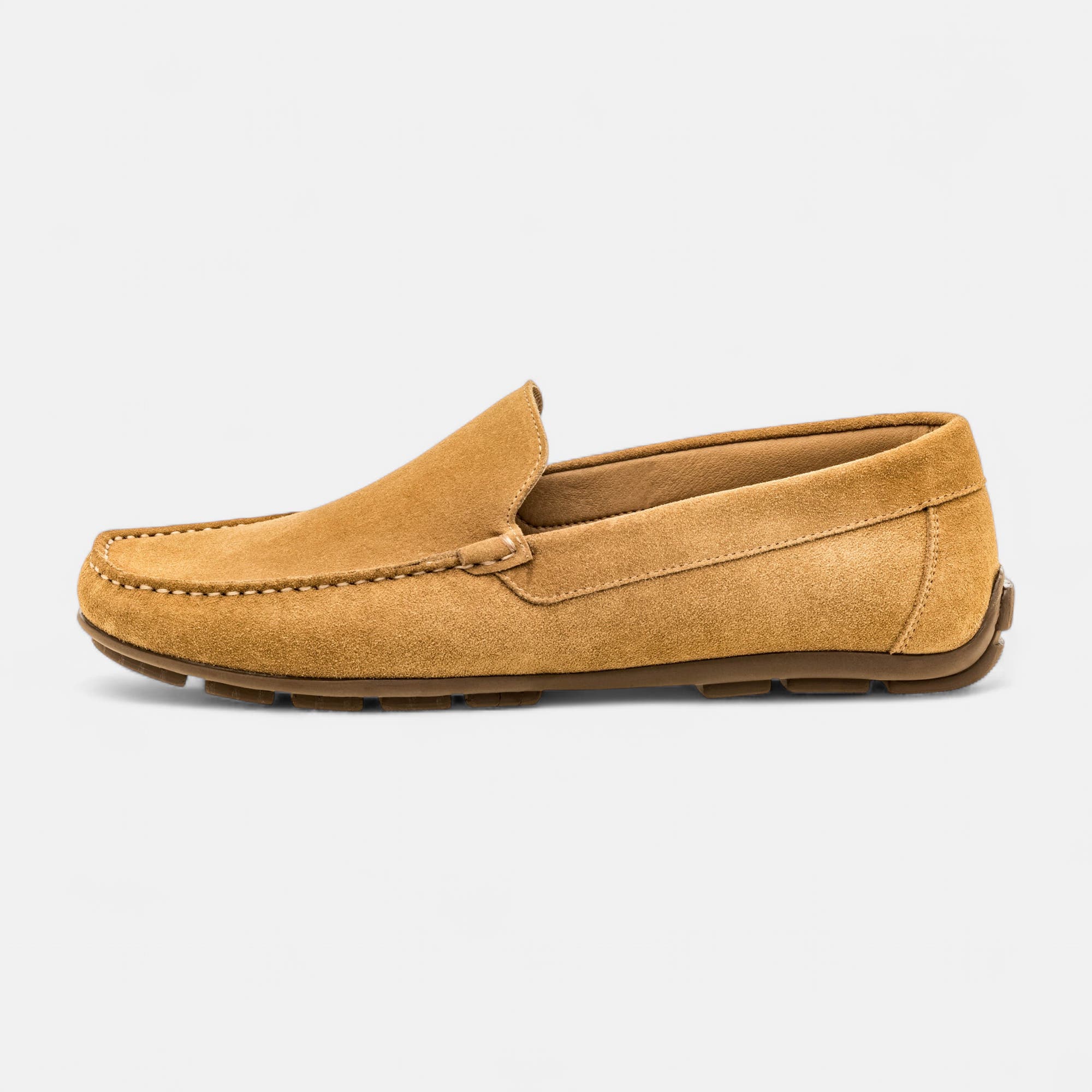 Mocassins Homme en cuir beige