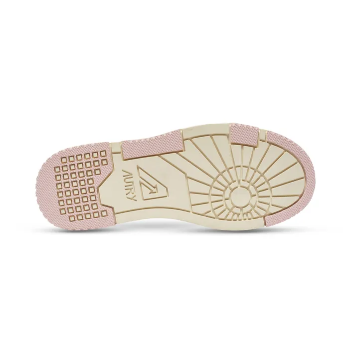 Autry Baskets CLC Low Cuir Bicolore | Rose pâle
