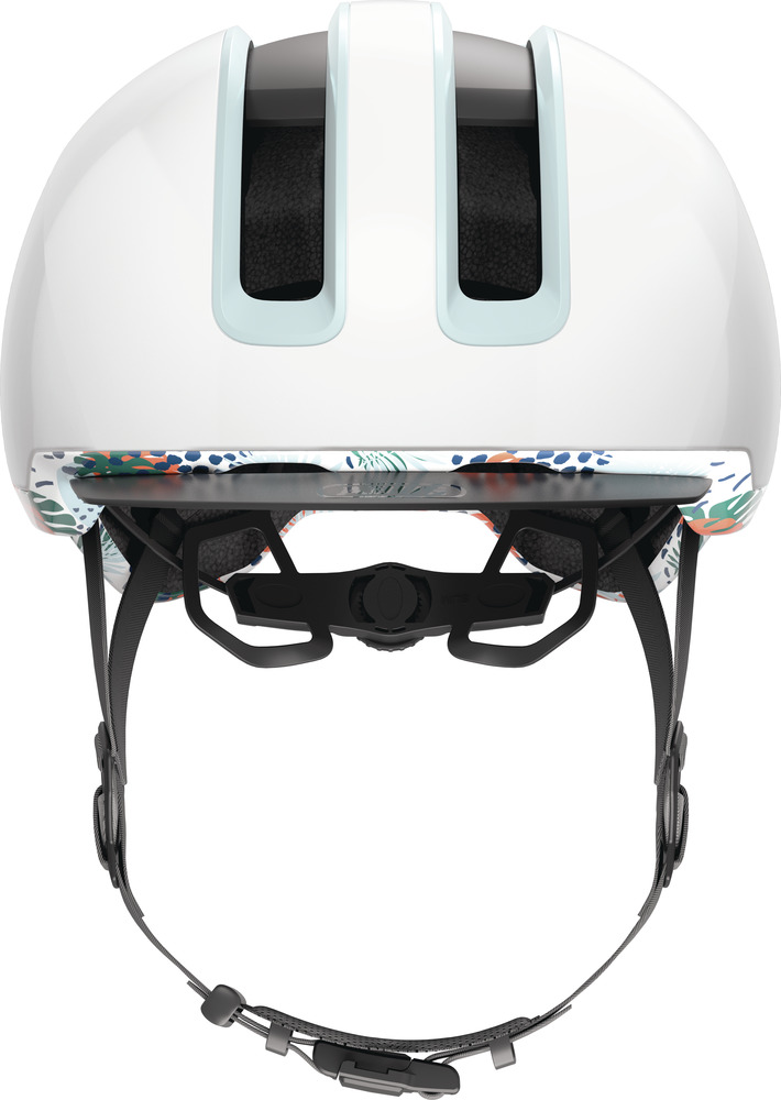 ABUS HUD-Y cykelhjelm LED Flower White