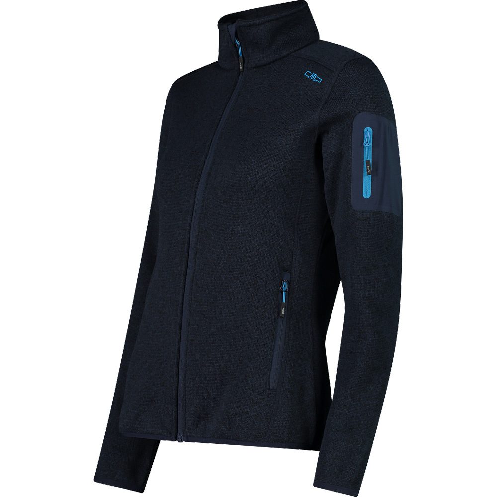 CMP Knit-Tech Fleecejacke Damen blau