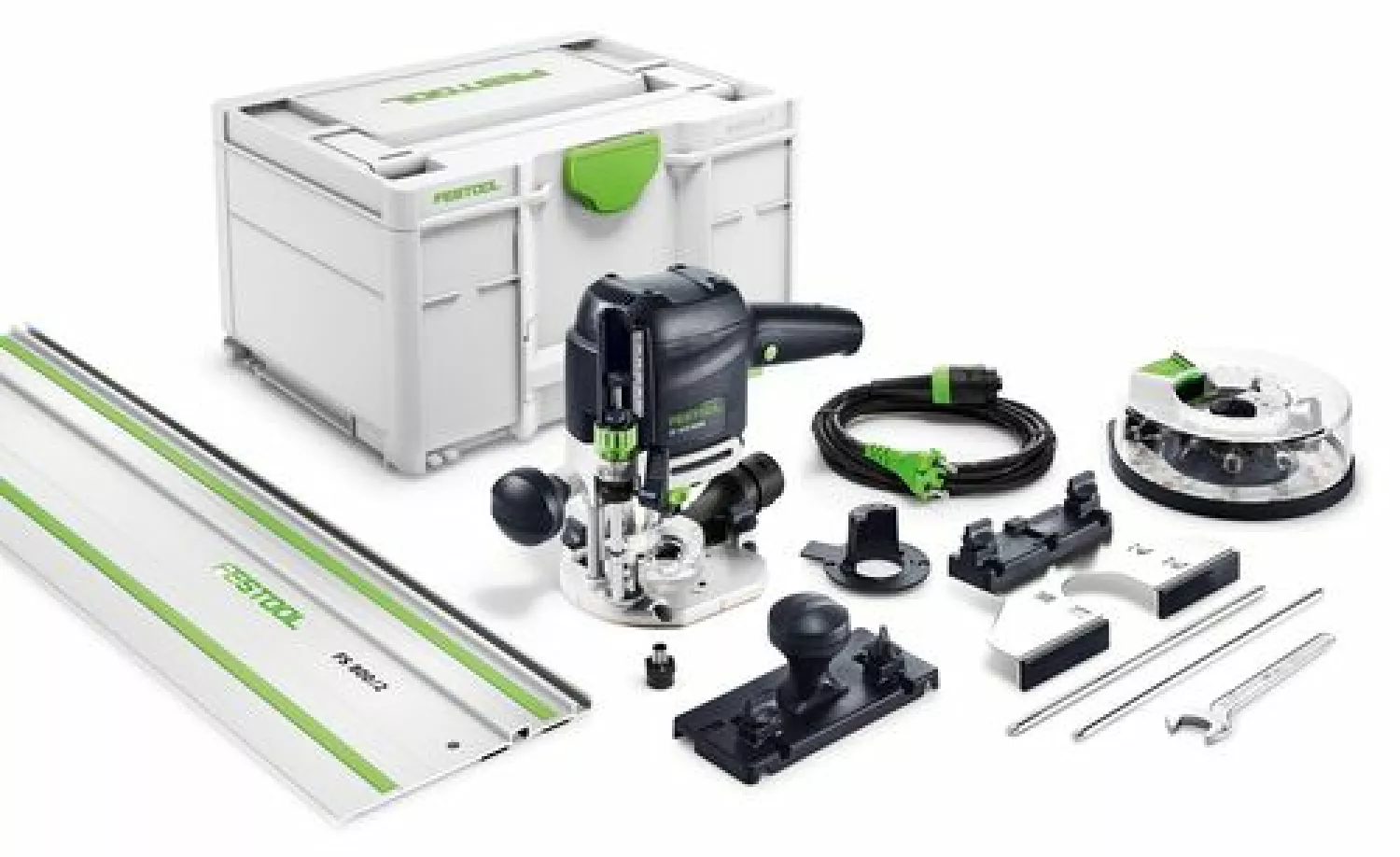 Festool OF 1010 REBQ-Set Box Bovenfrees in systainer incl. geleiderail 1010W - 55 mm