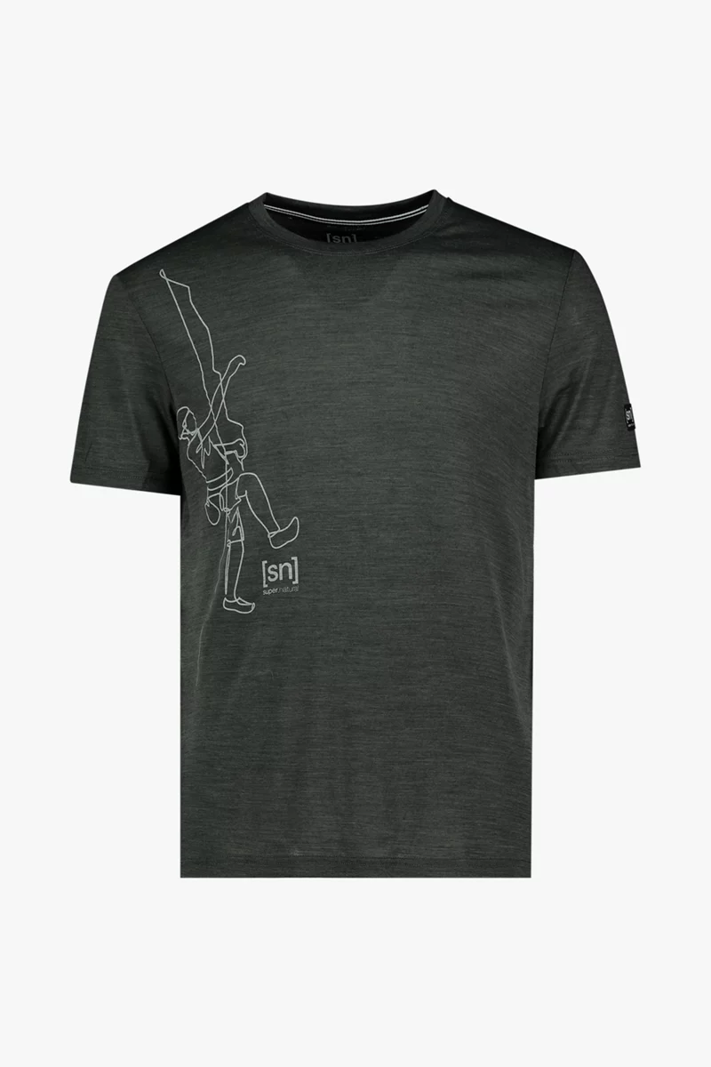 super.natural Climbing Line Merino Herren T-Shirt