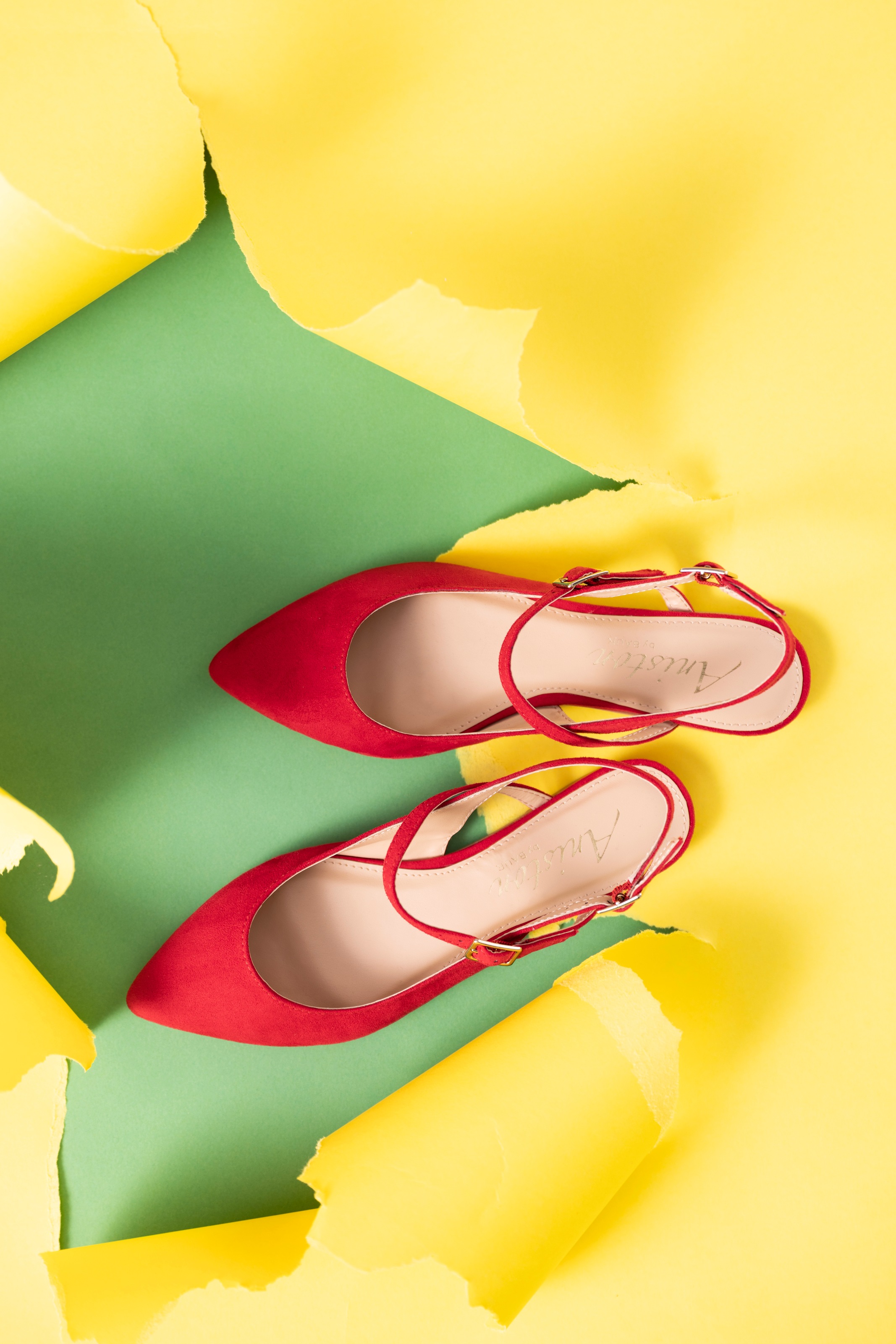 Aniston SHOES Slingpumps  Flat, Sommerschuh, Riemchensandale - neue KOLLEKTION, schmale Form