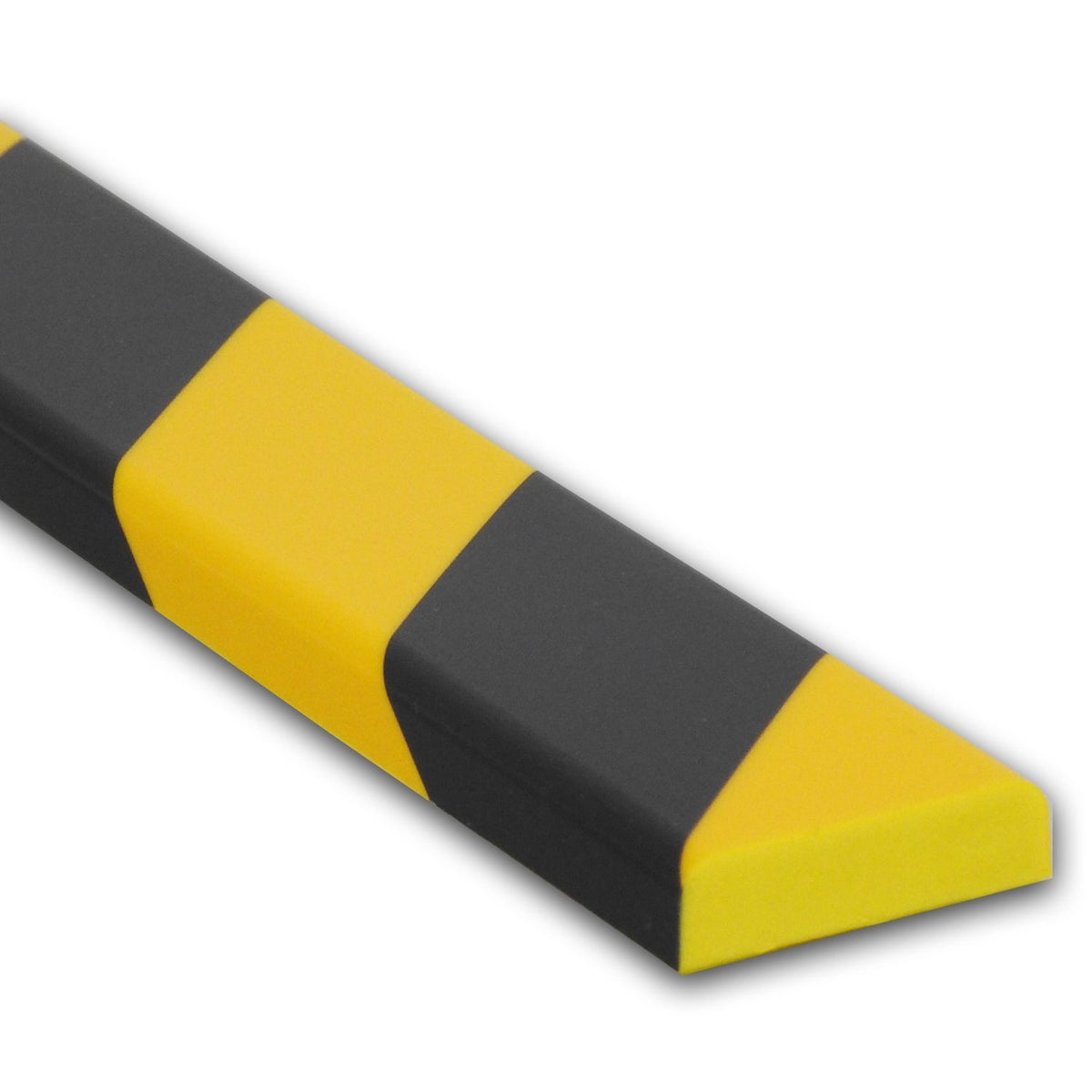 UV-beschermingsprofiel in zwart en geel, 1 meter, PU-schuim, diverse vormen / Type F