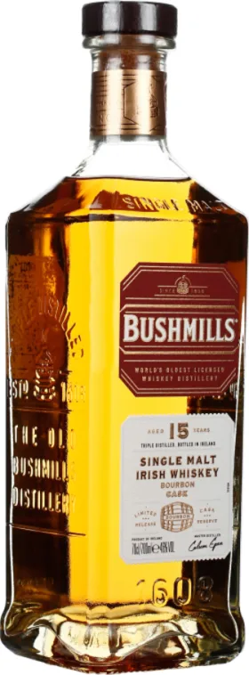 BUSHMILLS 15 YEARS SINGLE MALT 70CL