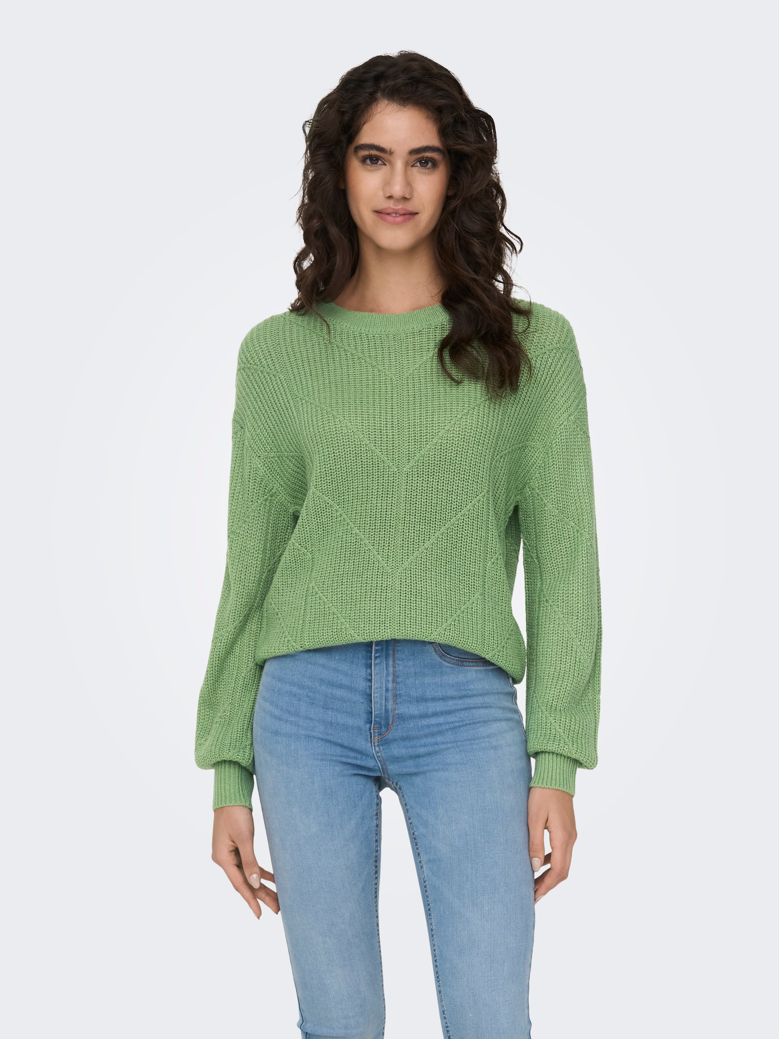 JDYLENETTE Strickpullover Basil