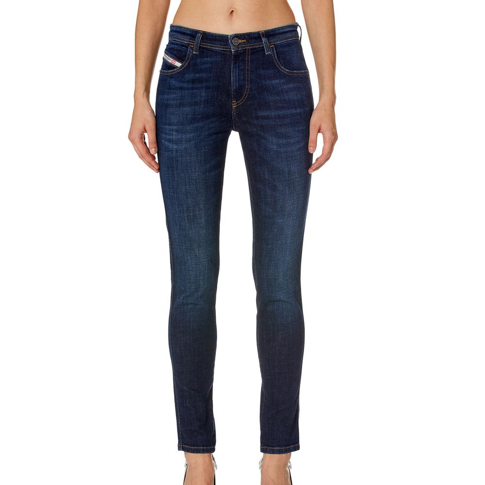 Diesel Jean Slim Bleu Foncé Femme Diesel Babhila