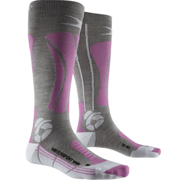 Chaussette de ski X-SOCKS X-SOCK APAN SK WINT LAD BLACK/GREY/MAGNOLIA
