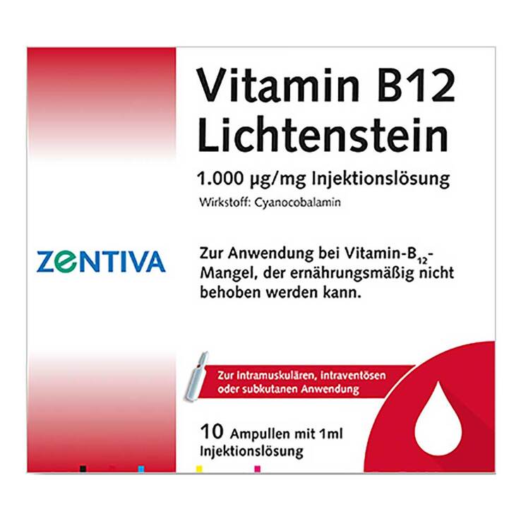 Vitamin B12 1000 µg Lichtenstein Ampullen, 10X1 ml