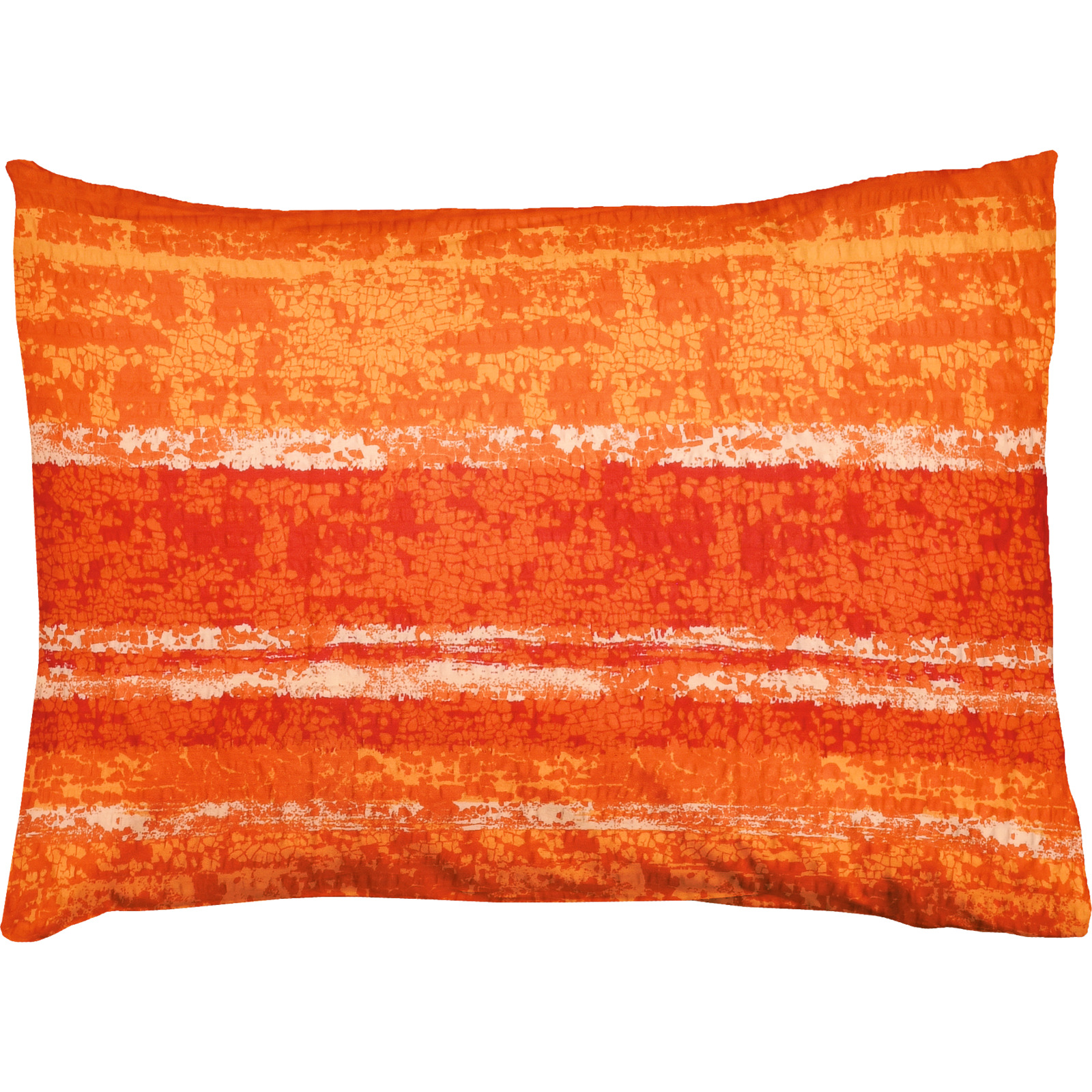 Bettwäsche Microfaser Seersucker bedruckt orange 160x210 65x100 Bettanzug Nord